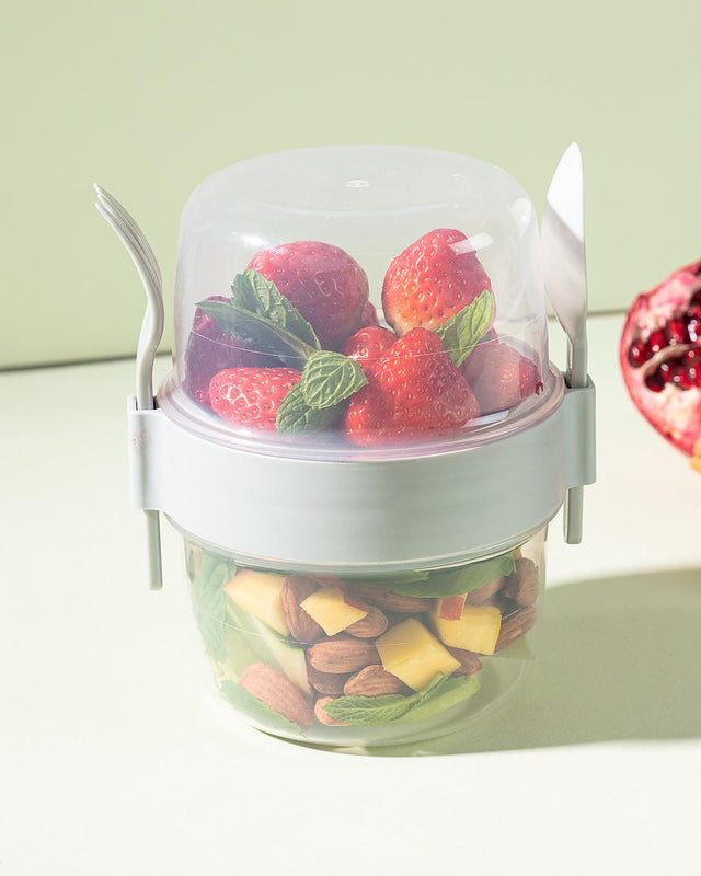 Reusable Airtight Snack Container for Lunch & Food Prep