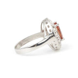 Bague ovale en argent sterling 925 avec zultanite - Pierre précieuse changeant de couleur
