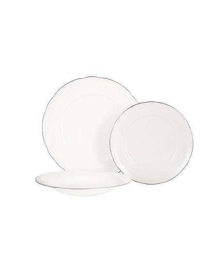 Fine Bone Porcelain 6-Person Dinner Set - Edmon Collection