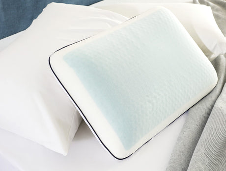 Fuchsia Cooling Gel Memory Foam Pillow for Restful Sleep