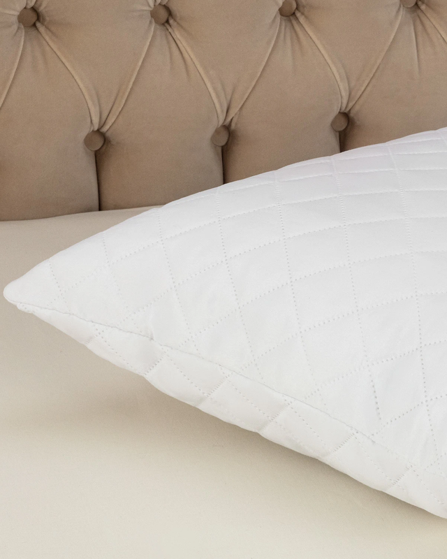 Quilted Pillow Protector - Soft, Breathable & Durable Pillow Cover
