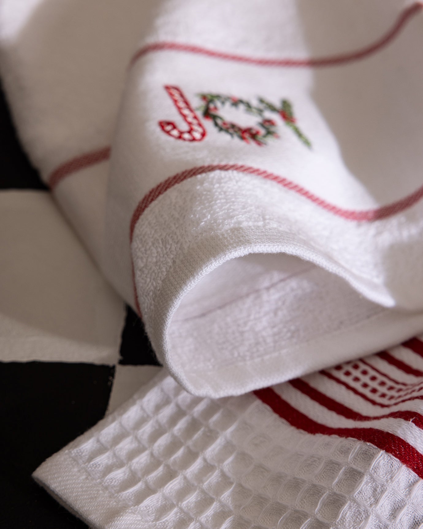 Fracas 100% Cotton Kitchen Towel Set - 2 Pack Absorbent Dish Cloths