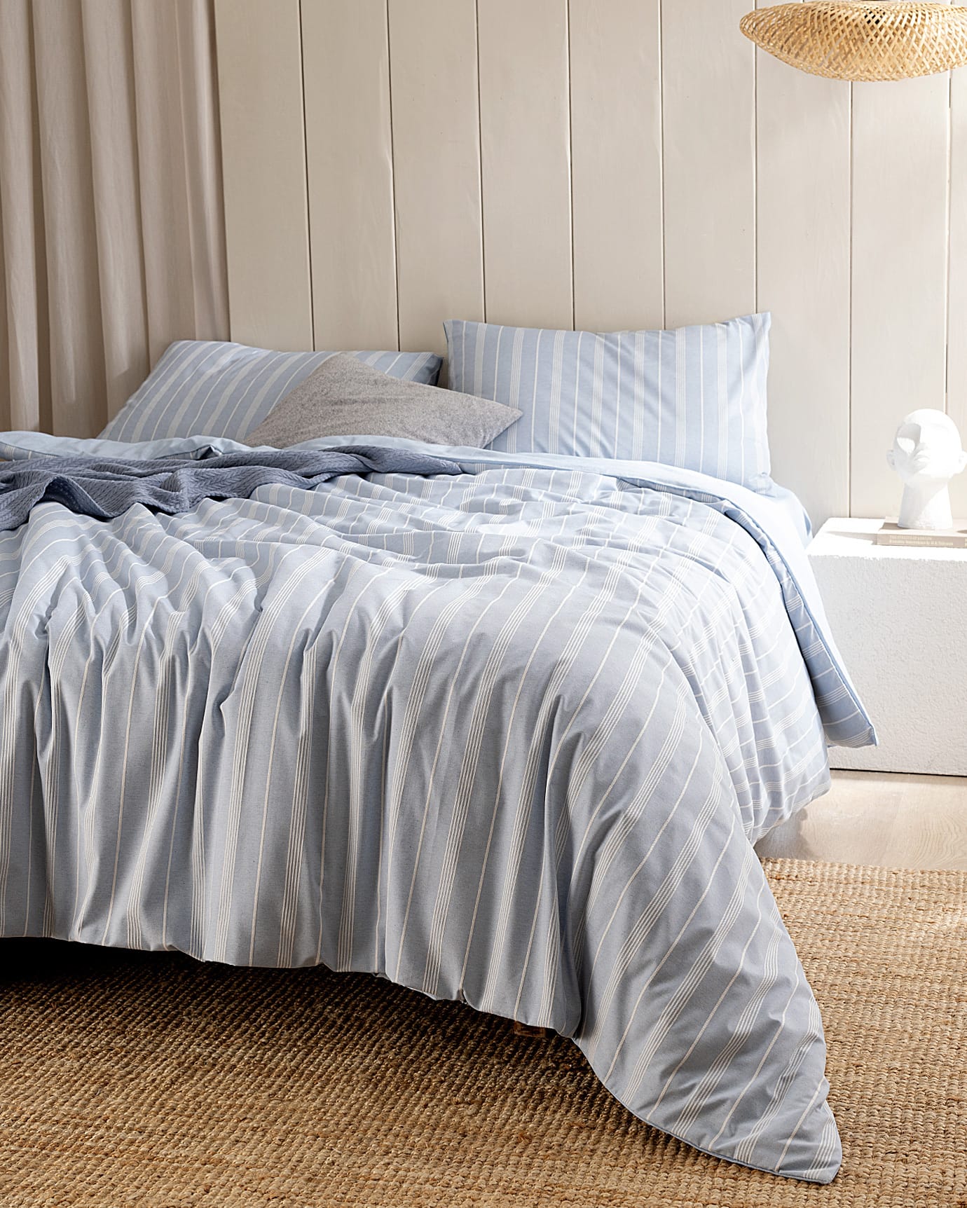 Amelia Double Cotton Dobby Weave Duvet Cover Bedding Set