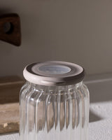 Borosilicate Glass Food Storage Jar, 690 ml Clear Kitchen Container