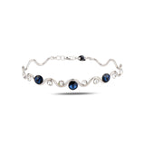 Sterling sølv armbånd med Swarovski-krystal - Tidløst bezel-design