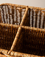 Natural Rattan Woven Organizer - Versatile Home Storage Basket