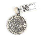 925 Sterling Silver Round Seal of Solomon Pendant - Spiritual