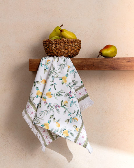 Soft Cotton Blend Kitchen Towel - Debora Printed Design