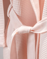 Unisex 100% Cotton Luxury Bathrobe - Powder Pink