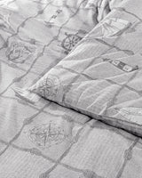 Viscose-katoenmix Dubbel Dekbedovertrekset - Etretat Jacquard