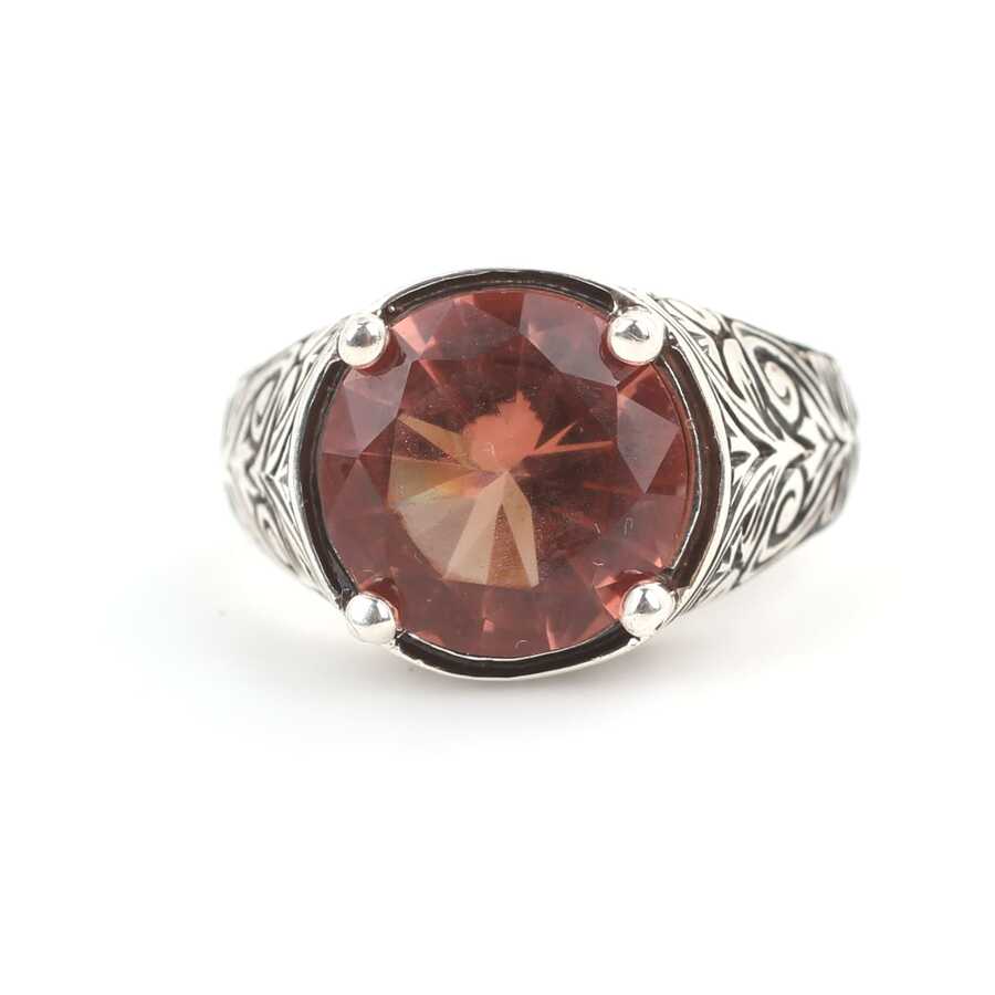Bague pour homme en argent sterling 925 avec zultanite - Pierre précieuse captivante