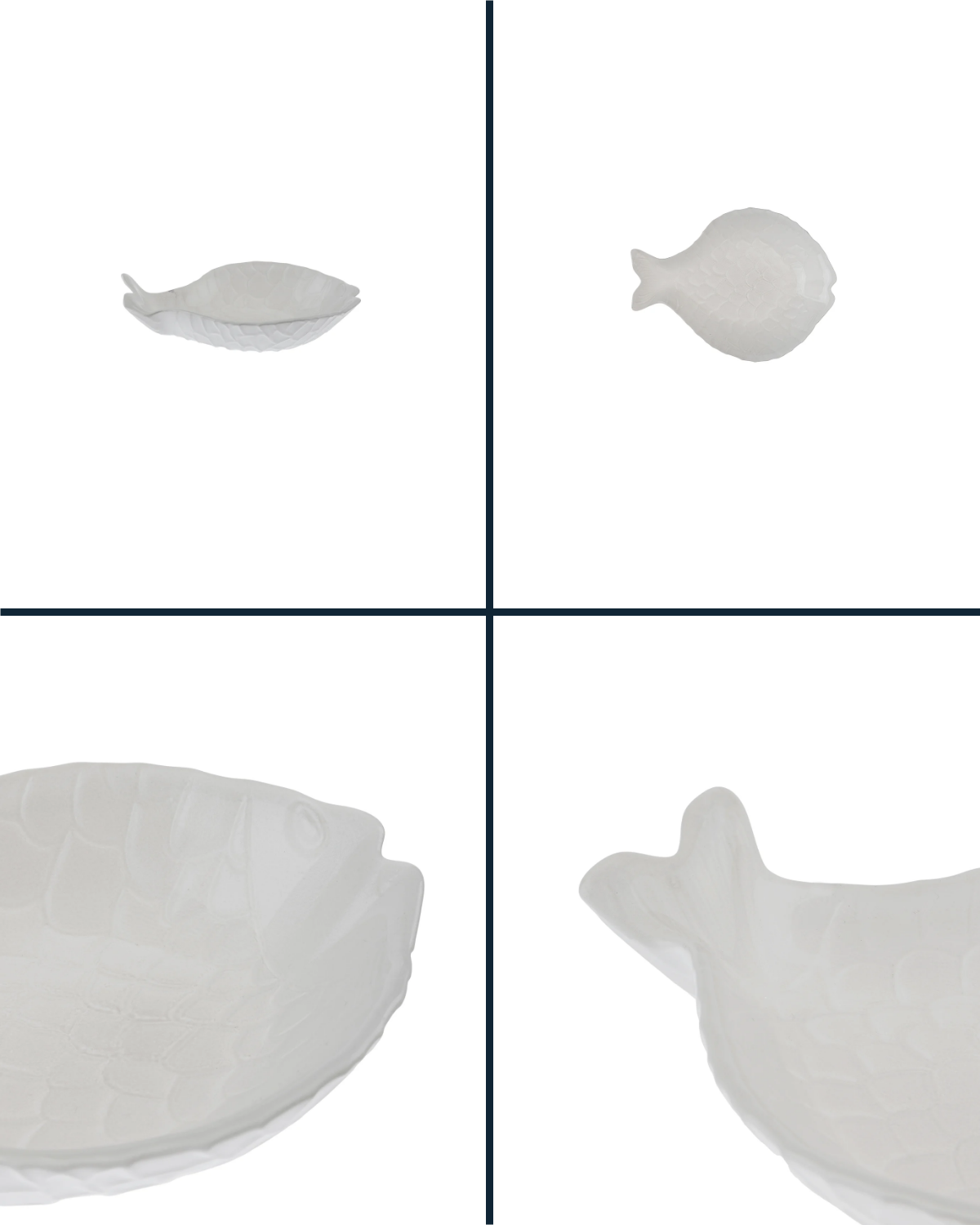 Small Glass Fish Plate - Appetizer & Sushi Serving Dish