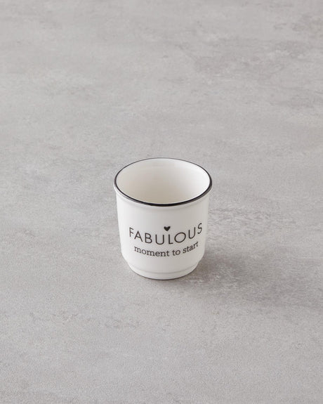Premium Bone Porcelain Espresso Cup Set - White