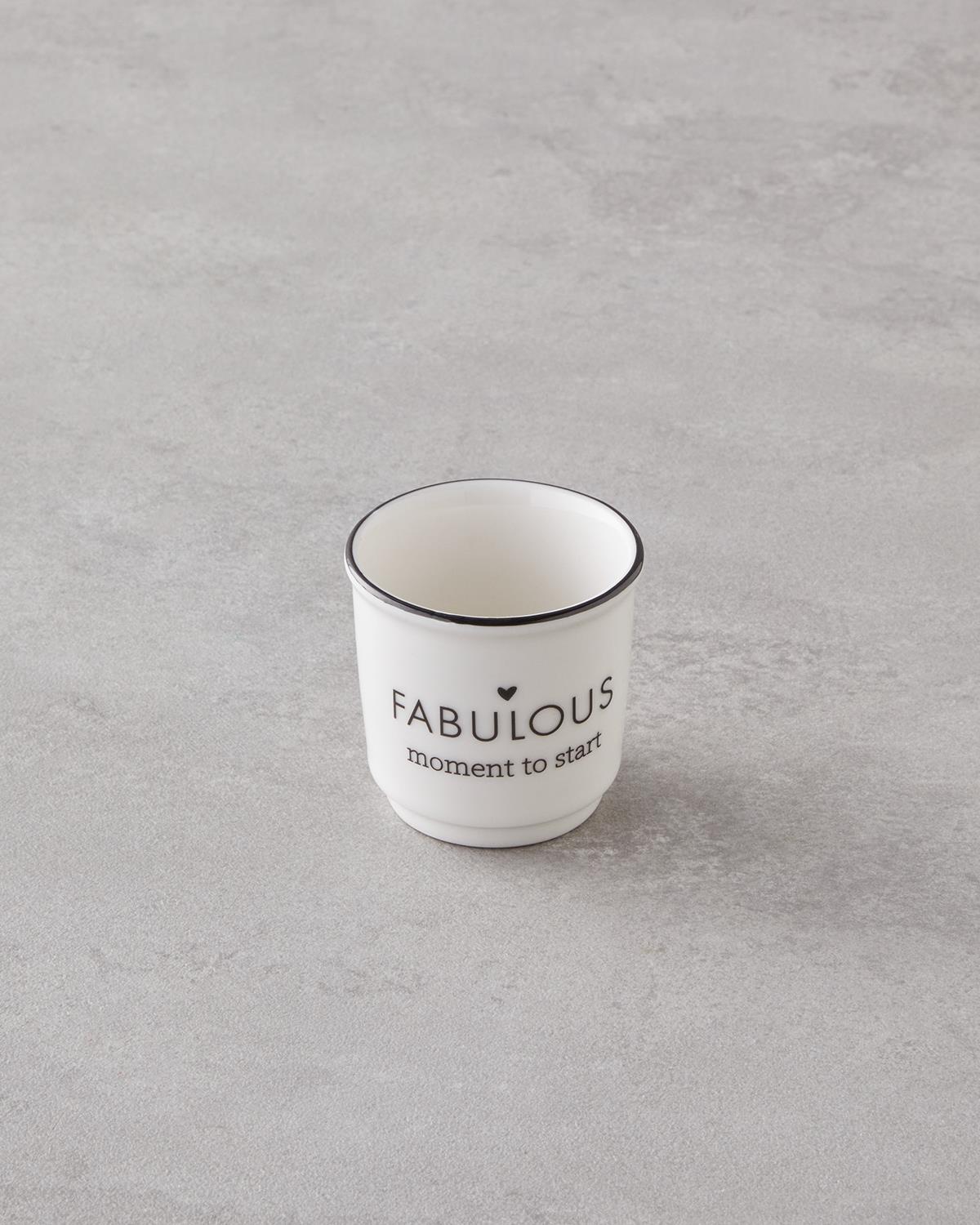Premium Bone Porcelain Espresso Cup Set - White