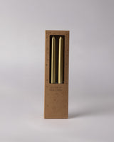 Decorative Wax Taper Candle - Luxurious Gold Ambiance