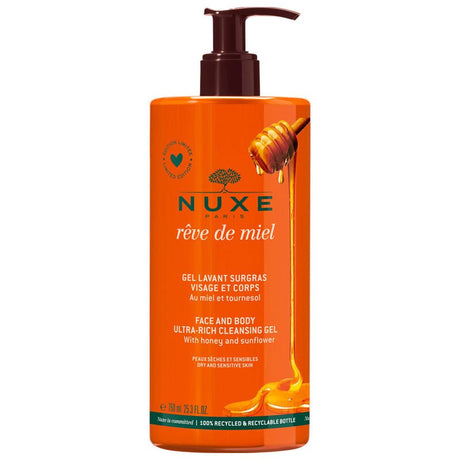 Face & Body Wash Gel - Soothing & Hydrating with Honey & Sunflower - TryAladdin