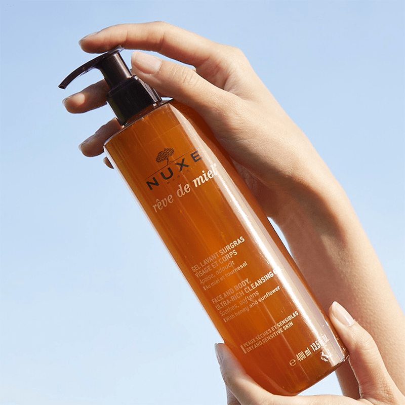 Face & Body Wash Gel - Soothing & Non - Drying with Honey & Sunflower - TryAladdin
