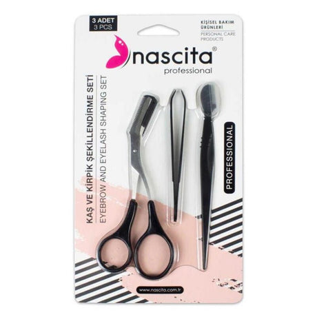 Face Grooming Kit with Precision Scissors, Tweezers & Razor - TryAladdin