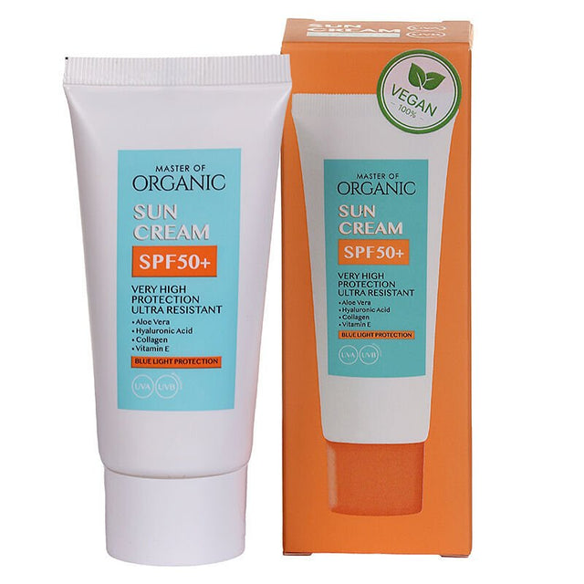 Face Sun Cream - SPF 50+ UVA/UVB/Blue Light Protection with Aloe Vera - TryAladdin