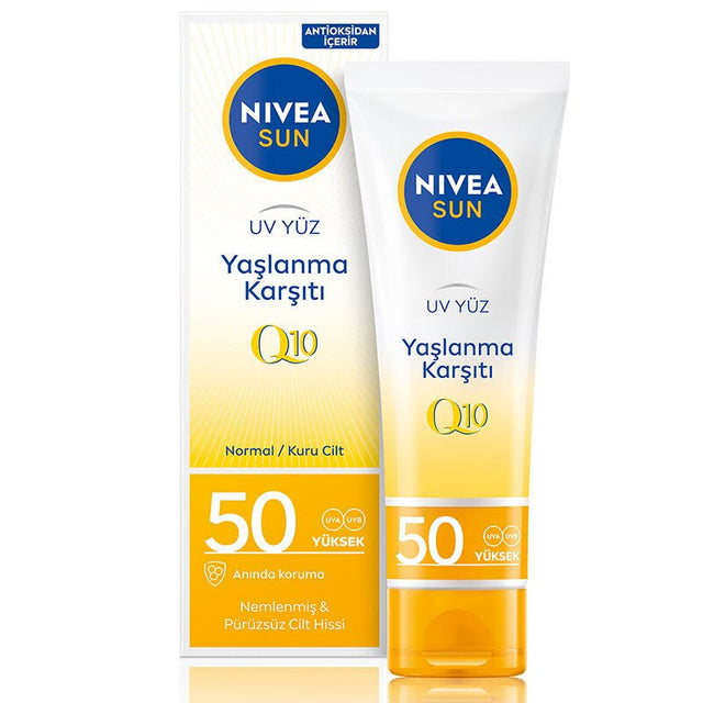 Face Sunscreen Cream - Anti - Aging & Anti - Wrinkle with Q10 & SPF 50 - TryAladdin