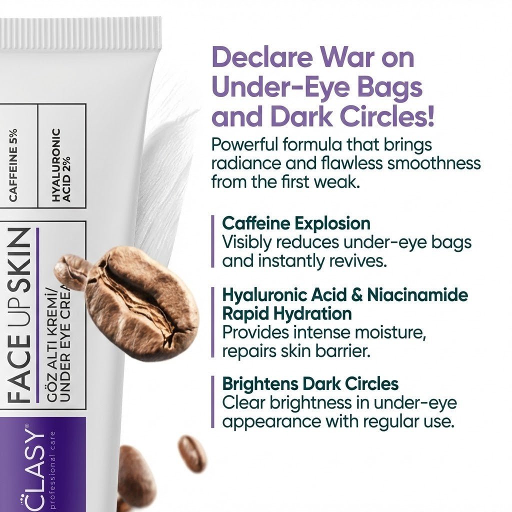 Face Up Skin Under Eye Cream - Caffeine 5%, Hyaluronic Acid 2% - 40ml - TryAladdin