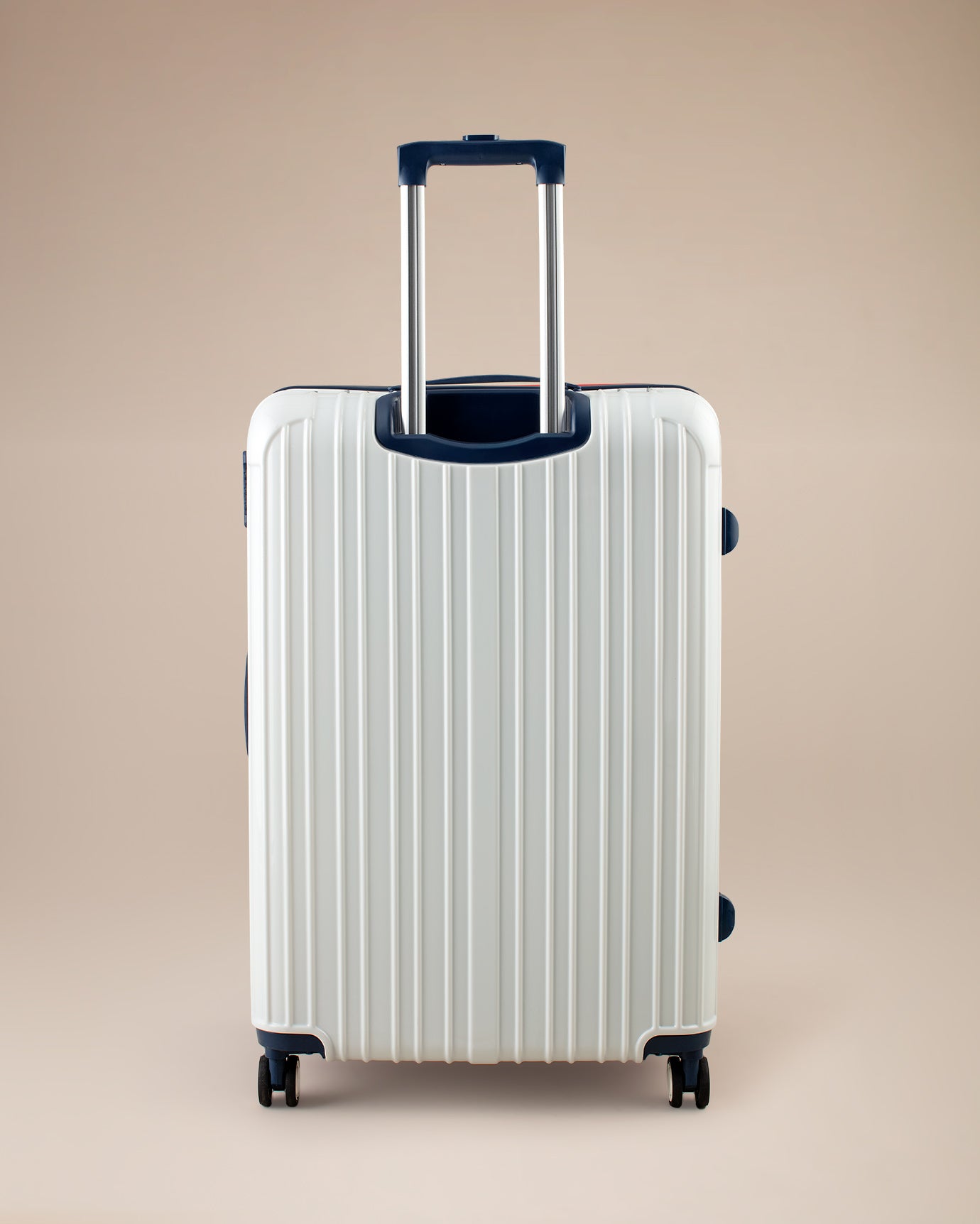 Large White Chest Style Travel Luggage Suitcase