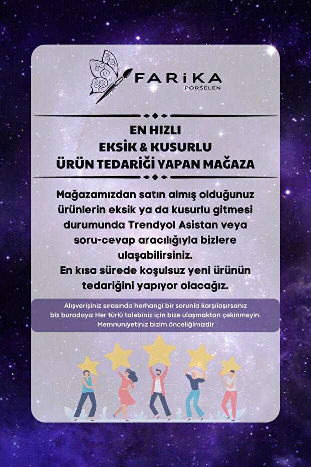 Farika Porselen Gozde Premium Platinum Gilded Turkish Coffee Set - 12 Piece - TryAladdin