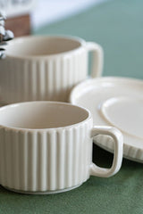 Farika Professional Saturn Porcelain Tea Cup Set - 4 Pieces - TryAladdin