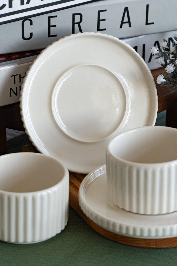 Farika Professional Saturn Porcelain Tea Cup Set - 4 Pieces - TryAladdin