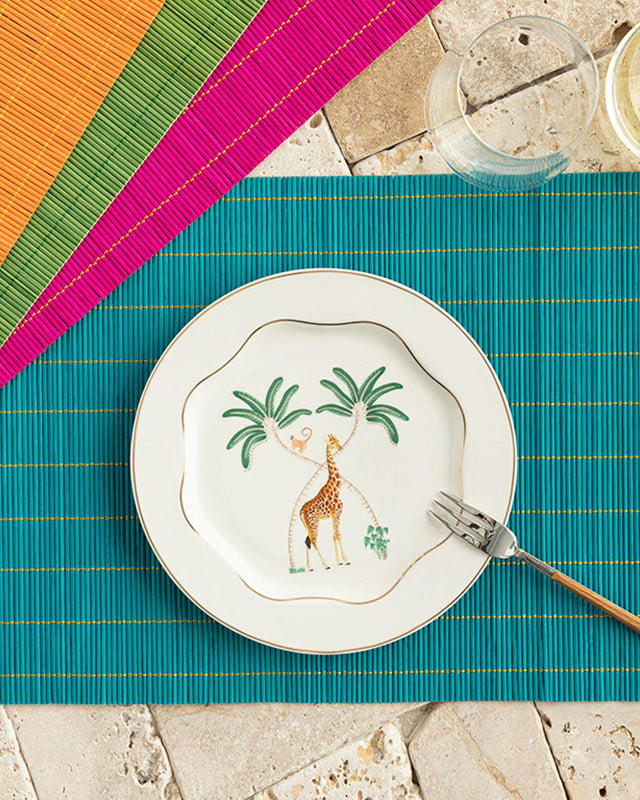 Premium-Bamboo-Placemat-Set-4-Piece-Colorful-Dining