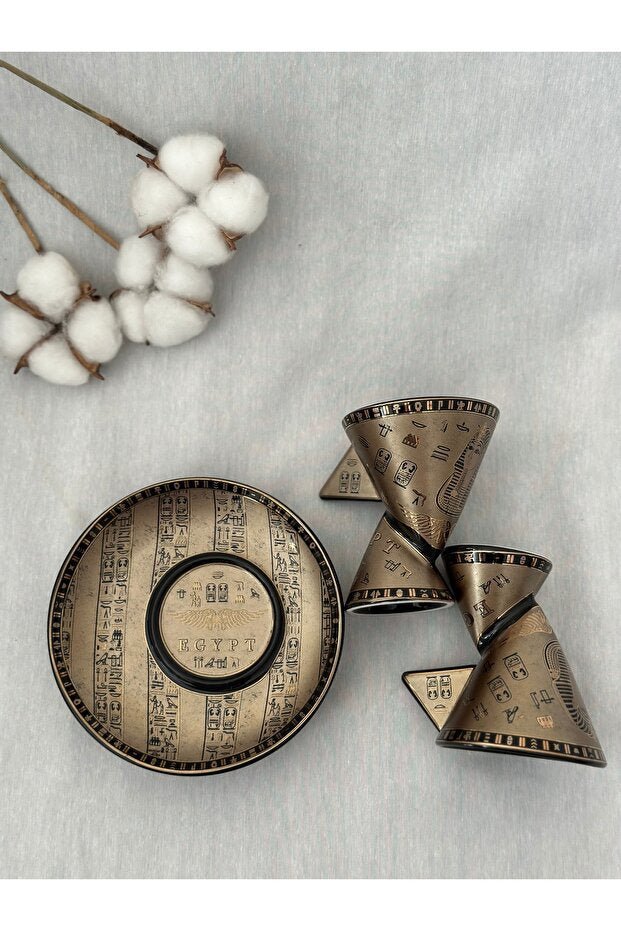 Fathy Mahmoud Professional Egyptian Coffee Cup Set - Set of 2 - TryAladdin