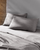 100% Cotton King Size Duvet Cover Set - Yarn-Dyed Comfort