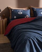 Ruben King Size 100% Cotton Ranforce Printed Duvet Cover Set