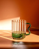 Heat-Resistant Borosilicate Glass Mug - Modern Minimalist