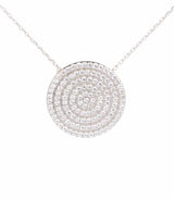 Premium 925 Sterling Silver Large Circle Necklace