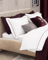 Elegant 11-Piece Royal Dinnerware Set, Burgundy