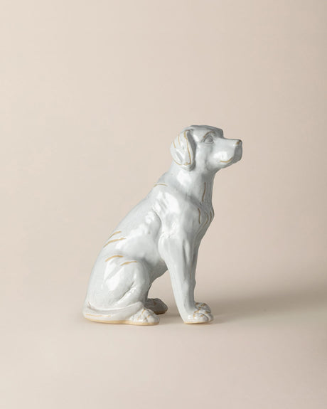 Ceramic Decorative Figurine - Modern Soft Grey Accent