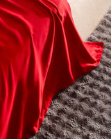 Ciel Twin Flat Sheet - 100% Cotton Sateen Bedding
