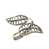 Premium Artisan Sterling Silver Filigree Leaf Ring