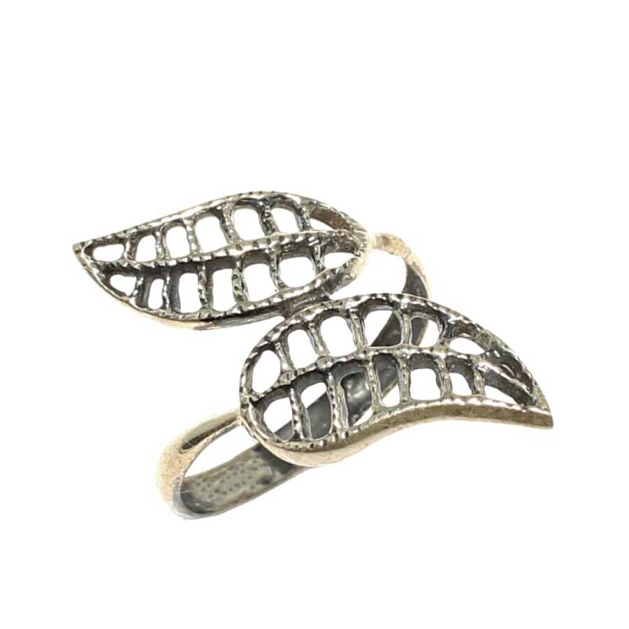 Premium Artisan Sterling Silver Filigree Leaf Ring