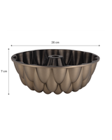 Gold Fluted Teardrop Cake Pan - Non-Stick Baking Mold