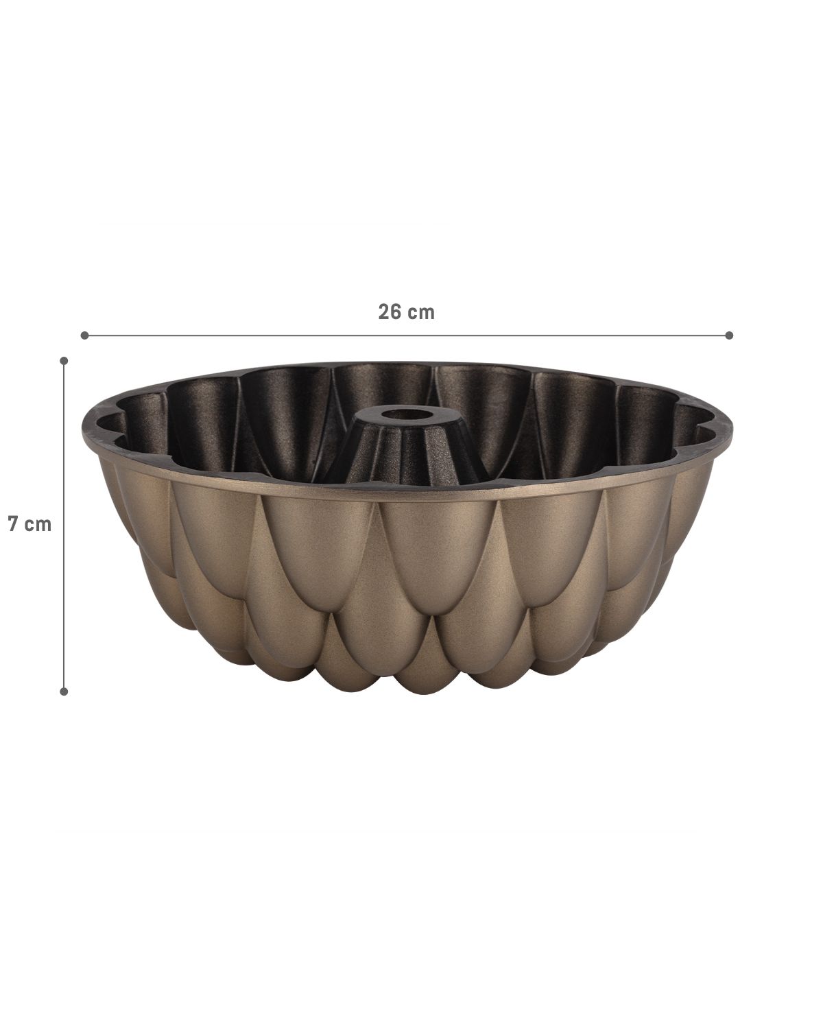 Gold Non-Stick Drop Cake Pan & Mold