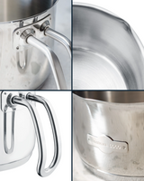18/10 Stainless Steel Milk Pot - Modern, Induction Ready Design