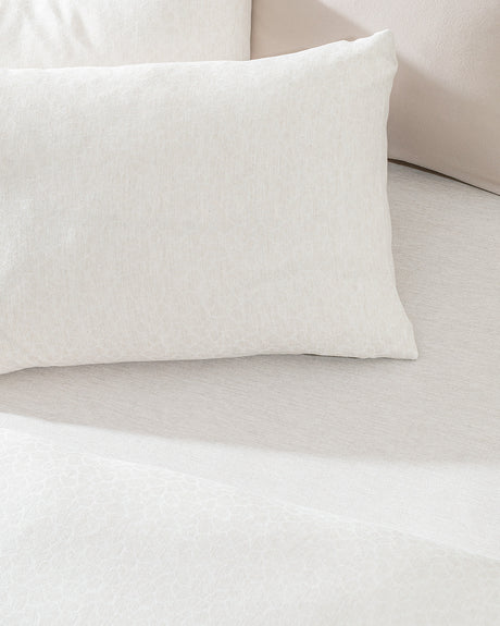 Cotton Blend King Size Duvet Set - Jacquard Weave