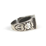 Bague florale en argent sterling - Design élégant de fleur épanouie