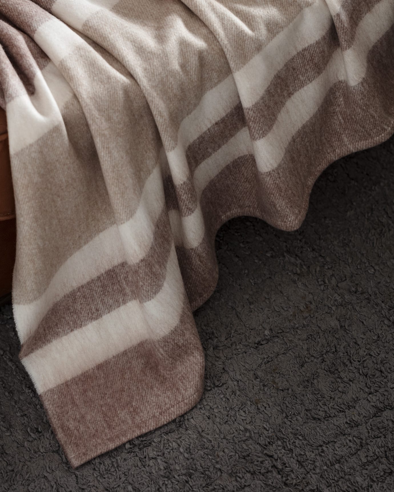 Origny Brown Soft TV Throw Blanket