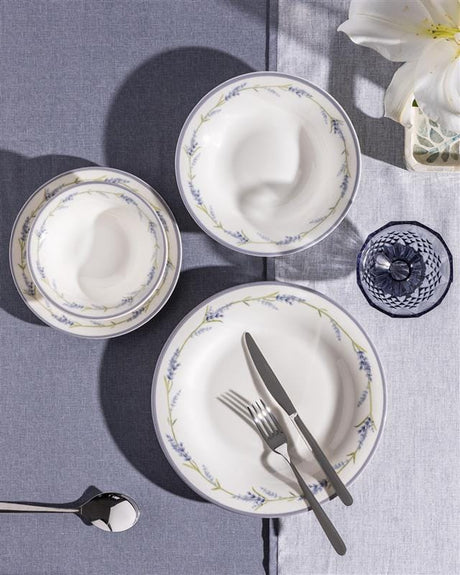 New Bone China 6-Person Dinner Set - Artistic & Colorful Design