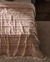 Acrylic-Polyester Double Bedspread - Montjalin Blush Hue