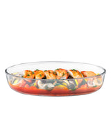 Large Oval Borosilicate Glass Baking Dish - Oven Safe Bakeware