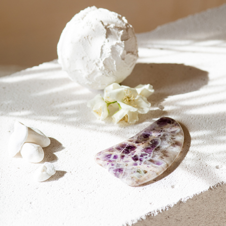 Amethyst Gua Sha Facial Massage Tool